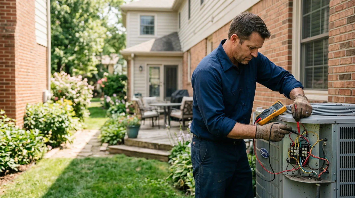 HVAC technician working near Cottageville, WV